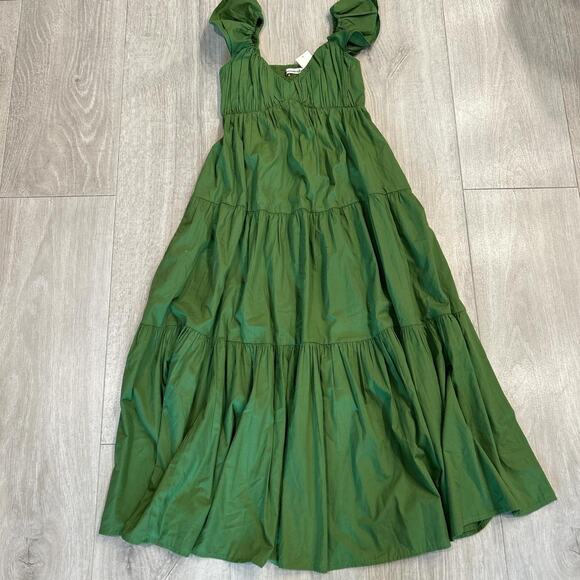 NWT Abercrombie & Fitch Chase ruffle midi dress. Size XS - Picture 3 of 6